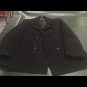 XL Pronto Uomo Black Tic Classic Fit Car Coat